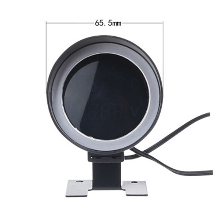 【21mm】 12/24V Car LED Voltmeter Temperature Gauge Meter & 10/12/14/16/17/21mm Sensor Universal Vehicles Digital Gauge