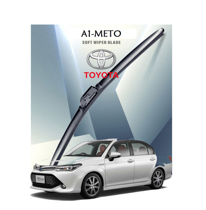 TOYOTA AXIO SILICONE WIPER BLADES, A1-METO SOFT, FRONT PAIR