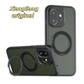 Suitable for OnePlus Turbo6 Fog Magnetic Stand Phone Case onePlus15 Magnetic 1+1ACE6 Protective Case. 