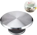 Stainless steel turning table for cake. 