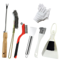 Pet Cage Cleaning Kit- for Bird Cage Cleaning Brush Set(7 Pieces), Stainless Steel for Bird Droppings Scrapers. 