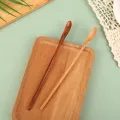 1Pc Wooden Spoon Kitchen Cooking Utensil Honey Dessert Coffee Soup Teaspoon Catering For Kitchen Long Handled Wooden Spoon. 