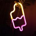 Party Led Light Led Neon Ice Cream Lamp Wall Art Decoration Decorative Neon Light. 