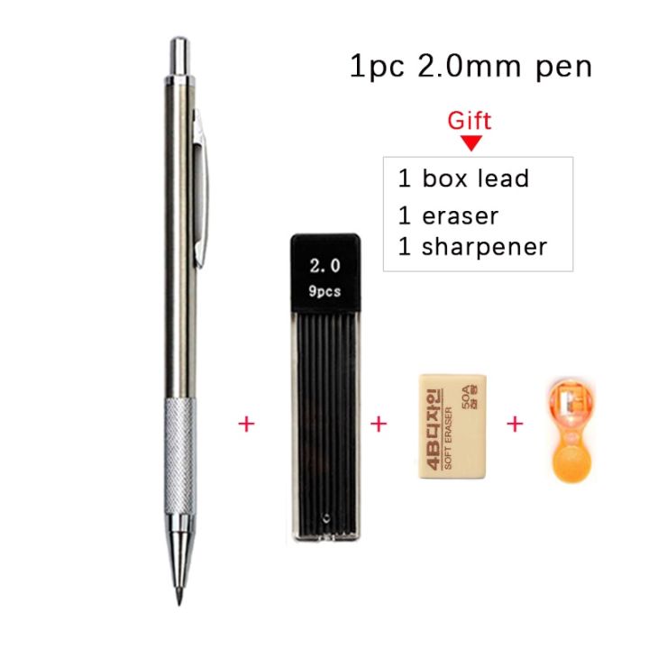 %E3%80%90HOT%E3%80%91%200.3,%200.5,%200.7,%200.9,%201.3,%202.0Mm%20Metal%20Mechanical%20Pencil%20With%20Lead%20Refills%20Set%20Student%20Art%20Sketch%20Drafting%20Automatic%20Pencil%20School%20-%20Image%204