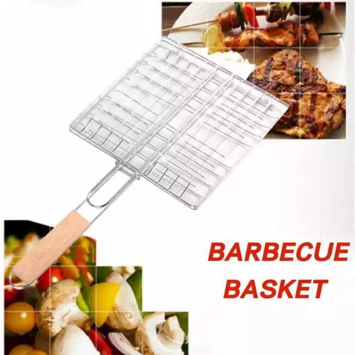 BBQ%20Gril%20-%20Stainless%20Steel%20Grill%20Pan%20with%20Wooden%20Handle%20Barbecue%20Roti%20Roast%20Grill%20Papad%20Roaster%20Chapati%20Toast%20and%20Paneer%20Tandoori%20Grill%20Stand%20-%20Image%203