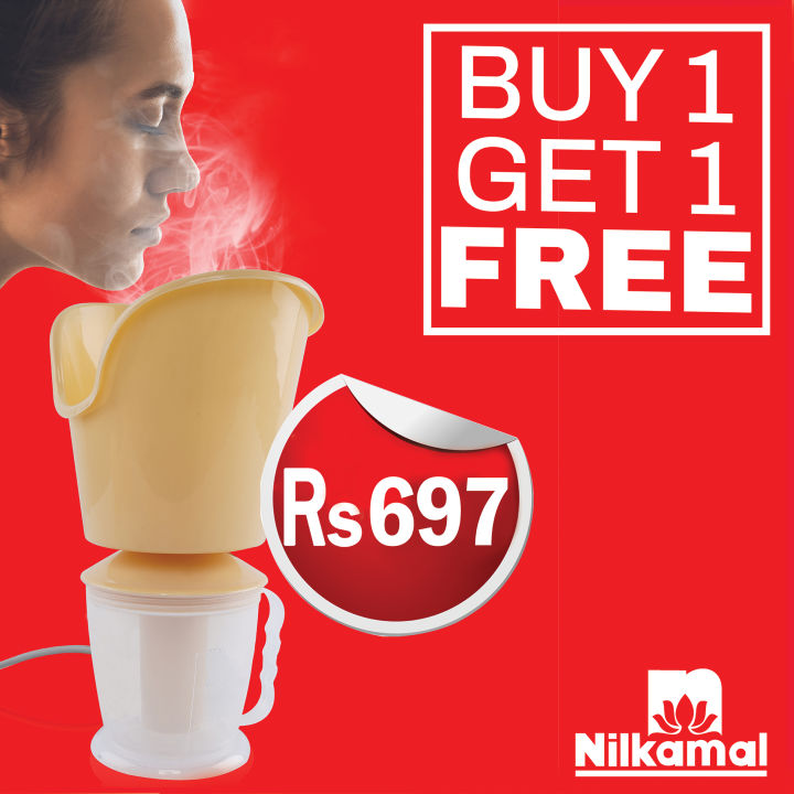 Nilkamal Steam Inhaler (Buy 01 Get 01 Free )