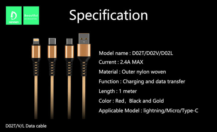 DENMEN%20USB%20Data%20Cable%20For%20Type-C%20iPhone%202.4A%20Mobile%20Phone%20Fast%20Charging%20Cable%20D02L%20Nylon%20High%20Quality%20-%20Image%205