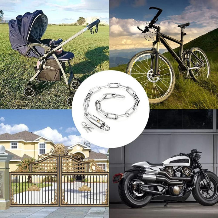 Security%20Chain%20With%20Padlock%20Chain%20Lock%202%20Keys-%20(26%20Inch%20Length)%20-%20Image%202