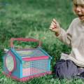 Butterfly Habitat Cage Mesh Cage W/ Carrying Handle Outdoor Critter. 