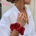 Muses Mall Decorative Hair Band Large Elastic Hair Tie for Girls Smooth Satin Hair Ring Ponytail Holder with High Elasticity Bun Hair Ball Rope Accessory for Women Fashionable Elastic Band. 