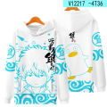 Kostum Cosplay Anime Gintama Sakata Gintoki Kagura Shinsengumi Elizabeth Sadaharu Takasugi Shinsuke Unisex 3D Hoodie Sweatshirt. 