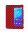 New style Sony Xperia M4 Aqua Red Carbon Fiber Texture Mobile Skin. 