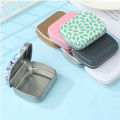 1Pcs-Mini Empty Tins Metal Hinged Container Tin Box Portable Home Organizer Jewelry Collect Small Storage Container Kit. 