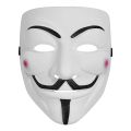 1PCS Hackers Mask White V For Vendetta Halloween Face Mask Costume Cosplay Party. 