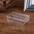 Mini Small Rectangular Box Transparent PS Plastic Specimen Candy Jewelry Manicure Crystal Mud Packaging Box Organizer With Cover. 