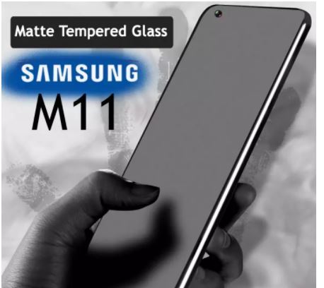 A11 M11 Full Glue Anti-Fingerprint Matte Tempered Glass for