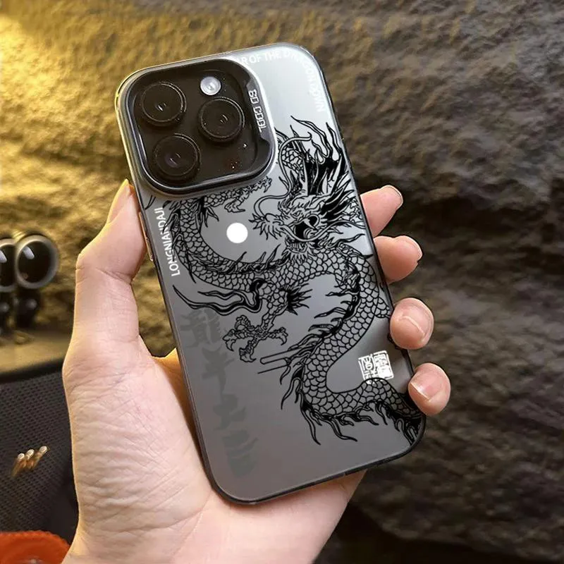 Ineverlefte Luxury Dragon Totem Anti-drop Armour Matte Case For