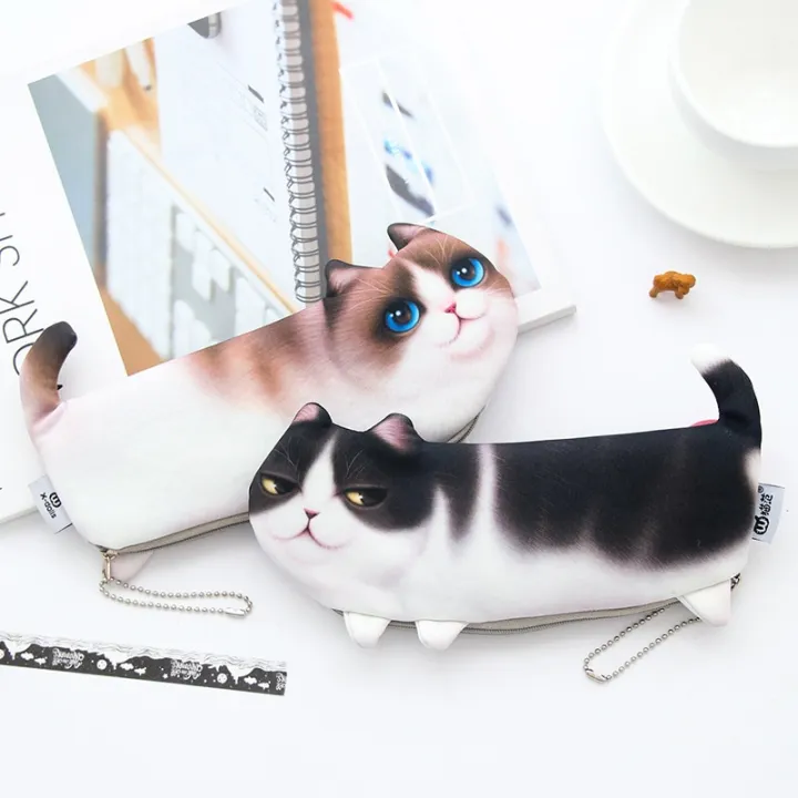 2018%20NEW%20Kawaii%20Novelty%20Simulation%20Cartoon%203D%20Cat%20Pencil%20Case%20Soft%20Cloth%20School%20Stationery%20Pen%20Bag%20Gift%20For%20Girl%20Boy%20Student%20-%20Image%204