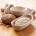 ShopSphere Handmade Rattan Bread Banneton Basket Set With Liner Bread Proofing Baskets /oval Sourdough Proving Basket Bakery Cafe. 