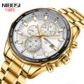 NIBOSI Brand's New Fashion, Business, Deluxe Time Code Watch, Sports Quartz Men's Watch. 