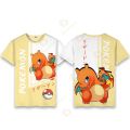 Japan Anime Pokemon Pikachu Children's Print Cartoon Fashion T-shirt Children's Clothing Boys and Girls Gifts Birthday Clothing. 