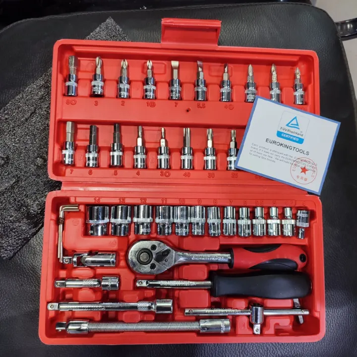 Box%20Socket%20Wrench%20Set%20-%20EuroKing%20-%2046Pcs%20-%201/4"%20Drive%20-%20CRV%20-%20TUV%20Standard%20-%20Image%203