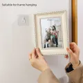Seamless Wall Hanging Storage Hooks Home Office Clock Wall Racks Transparent Non-Trace Photo Frame Hole Hanger. 