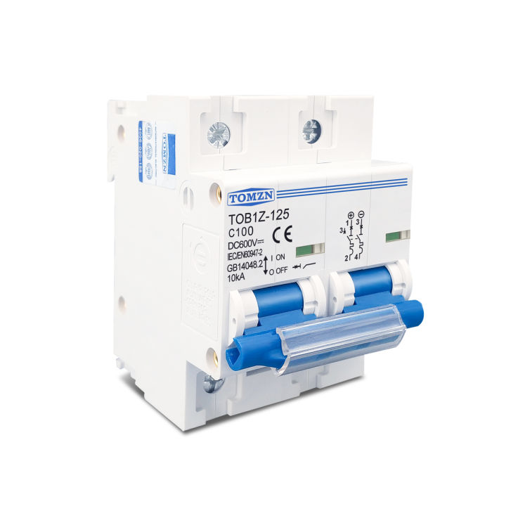 Trip switch 2P 125A DC MCB 600V Circuit breaker | Daraz.lk