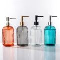 Glass Soap Dispenser Bottle Bathroom Liquid Shampoo Shower Gel Bottle Refillable Storage Container Soap Press Empty Bottles. 
