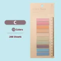 RHS Online 200 Sheets 10 Colors Solid color Sticky Notes Set Memo Pad Lable Sticker Bookmarks Notepad Sticky Index. 