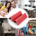 Folding Foam Waterproof Seat Pad Chair Cushion Red+Black. 