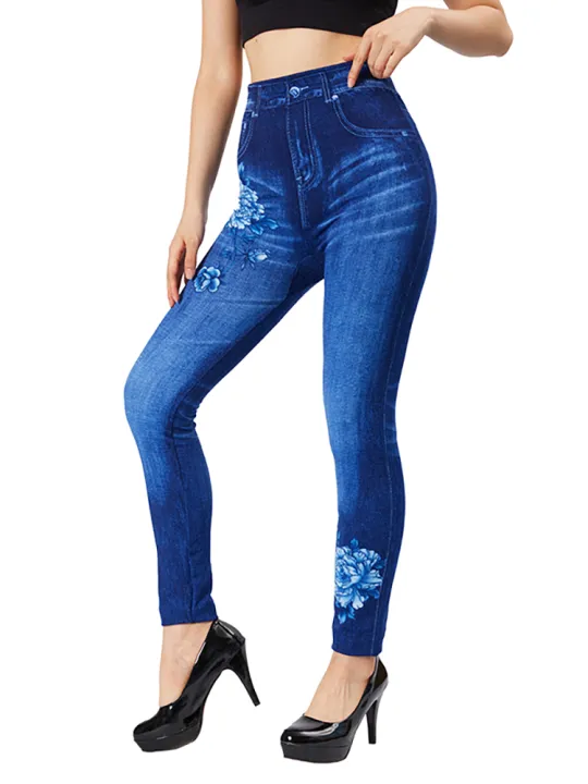 %E3%80%90HOT%E3%80%91%20YSDNCHI%20Women%20Fake%20Wrinkles%20Jeans%20Blue%20Flower%20Print%20Sexy%20Leggings%20Imitation%20Denim%20Plus%20Size%20Pencil%20Pants%20Stretch%20False%20Jeggings%20-%20Image%203