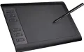 10moons G10 10*6 Inches Graphic Drawing Tablet with 8192 Levels Passive Pen Android Supported 12 Express Keys and 10 Media Keys. 