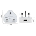 Speedy Fast 1 Port USB Charger 3 Pin UK Mains Wall Plug Adapter ORIGINAL. 