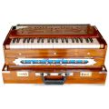 Indian Harmonium Nanda Brand Suitcase Model 2 Set Safari Double Reed Teak Wood (Made With Premium Quality Reeds) indian serpina indian harmonium piano keyboard traditional instrument. 