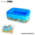 INTIME 1.8M (YT-666) Inflatable Family Swimming Pool 3 Layer Extra Large Rectangular Kids Swimming Pool Indoor Outdoor[180x140x60cm]. 