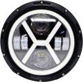 2Pcs X Design 7Inch LED Universal Headlights DRL Angel Eye Turn Signal Low Beam High Beam Lights Car Jeep LED Lamps. 