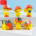 6PCS Pokemon Pikachu Charmander Psyduck Squirtle Jigglypuff Bulbasaur Bulbasaur Anime Figures Toys Model Kawaii 6 Type For Kids Gifts. 