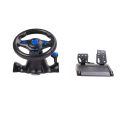 Game Steering Wheel 180° Rotation 7 in 1 Vibration USB Racing Game Wheel with Pedal for PS4 PC Steering Wheel for. 