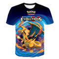 Pokemon Charizard Pikachu 3D Pokémon Eevee Mewtwo Blastoise T Shirt Boy Girl Cartoon Clothing Summer Child Baby Short Sleeve. 