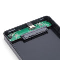 New style USB3.0/Type C 2.5'' Hard Drive Enclosure Black Mobile HDD Box USB3.1 SATA 1/2/3 SSD Case Portable Hardisk With USB C Cable. 