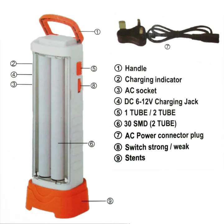 Kenford%20Rechargeable%20LED%20Torch%202%20Tube%20KFD-7002%20-%20Image%202