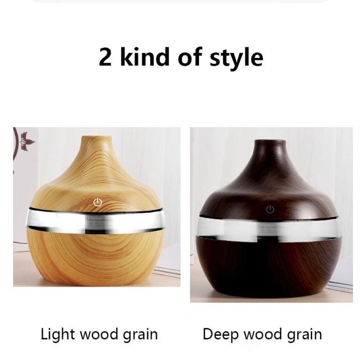 300ML%20Air%20Humidifier%20Essential%20Oil%20Diffuser%20Aroma%20Ultrasonic%20Wood%20Grain%20USB%20LED%20Mini%20Mist%20Maker%20Home%20Smell%20for%20Xiaomi%20-%20Image%202