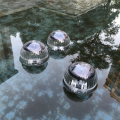 ARELENE 2PCS Solar Floating Pool Light, Waterproof LED Color Changing Solar Pond Lights Water Floating Lights. 