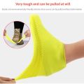Waterproof Silicone Shoe Covers Reusable Non-Slip Wear-Resistant Rain Shoe Covers Protector Anti-Slip Boot For Outdoor Rainy Daymotorcycle accessories. 