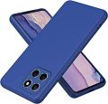 Honor X8A Soft Liquid Silicone Back Cover Camera Protection Rubber Case For Honor X8A. 