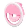 Rechargeable Selfie Ring Light Mobile Phone Selfie Light Clip-on Fill Light Selfie Ring LED Lamp Rotating Universal Selfie Ring. 
