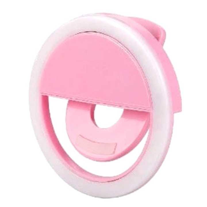 Rechargeable Selfie Ring Light Mobile Phone Selfie Light Clip-on Fill Light Selfie Ring LED Lamp Rotating Universal Selfie Ring
