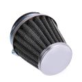 35MM-Motorcycle Air Filter Mushroom Head Filters Universal Motorcycle Air Intake Filter Cleaner Black. 