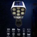 2 In1 Solar Powered Light Security Simulation Dummy Camera Solar Light Outdoor Street Spotlight Solar Lamp Garden Wall Lamp. 